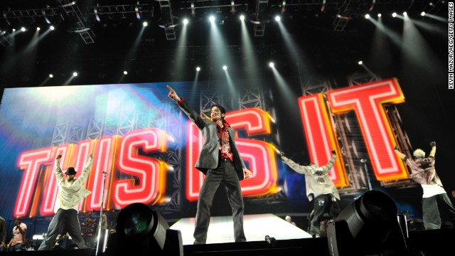 Jackson is seen in this handout photo provided by AEG Live on June 23, 2009, two days before his death, rehearsing at the Staples Center in Los Angeles.