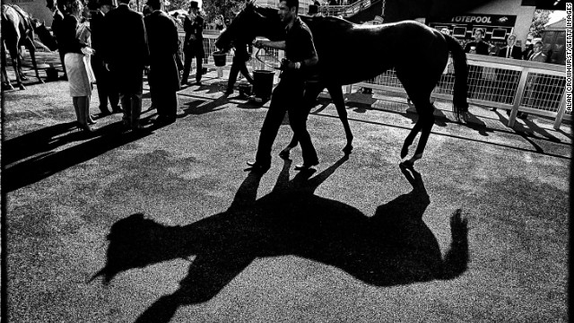 Royal Ascot, Ascot, Berkshire, UK: "At the start, I'll probably go to the pre-parade ring just to have a look to see if there are any shadows. I'll just watch the horses go round (trying to capture) something you might not notice," Crowhurst says.