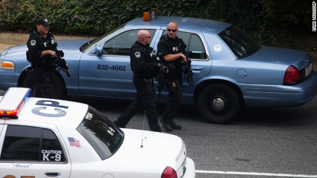 Capitol Police respond to reports of shots fired on Capitol Hill.