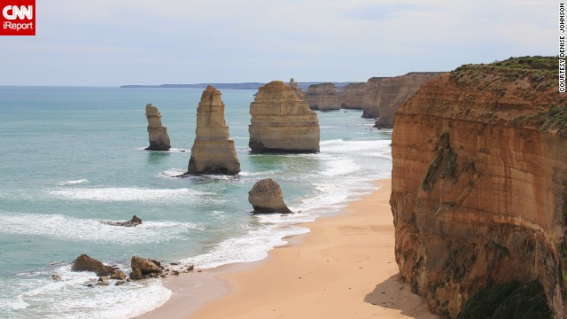 Several of Australia's legendary <a href='http://ireport.cnn.com/docs/DOC-1018159'>12 Apostles</a> -- those limestone rock formations on the shore -- are seen in Port Campbell National Park.