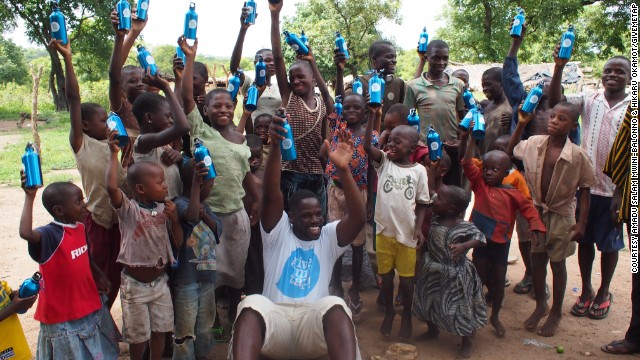 GiveMeTap is planning to go back to Ghana in December, where construction will begin on four to five new water projects. Broni-Mensah celebrates at the Kpakpalamuni Village, Wa in the Upper West Region of Ghana. 