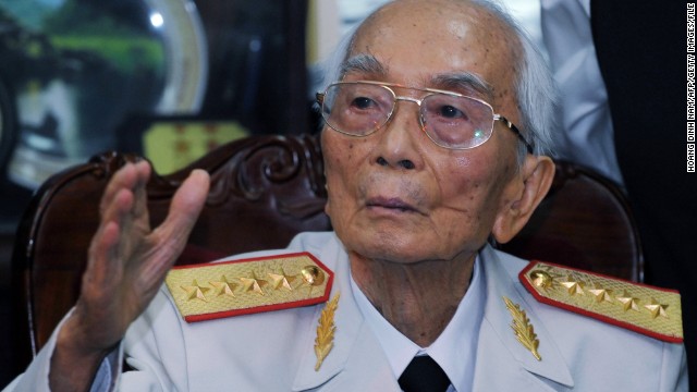 Gen. Vo Nguyen Giap of the Vietnam People's Army, a man credited with major victories against the French and the American military, died on October 4. He was 102.