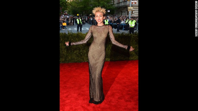 Cyrus attends the Costume Institute Gala for the "PUNK: Chaos to Couture" exhibition at the Metropolitan Museum of Art on May 6 in New York City. 