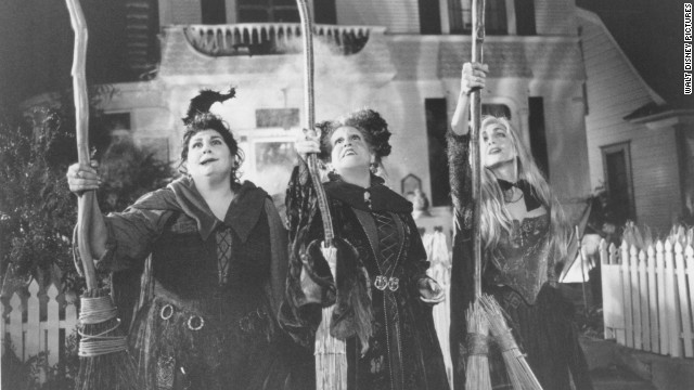 Disney's 1993 tale of the Sanderson sisters in "Hocus Pocus" has become a Halloween staple in the 20 years since its release. Kathy Najimy, left, Bette Midler and Sarah Jessica Parker are likely somewhere running amok and hunting down virgins on your cable TV right about now. 