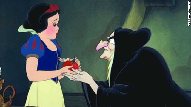 <a href='http://www.youtube.com/watch?v=ATFx3aismgU' >The Evil Queen in "Snow White</a>" is the original animated Disney villain, appearing in Walt Disney's first animated film, 1937's "Snow White and the Seven Dwarfs." Trying to claim the title of "fairest of them all," the queen had to use dark magic to turn herself into a witch so she could trick the (let's face it, pretty gullible) princess. 