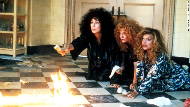 In 1987, Cher, left, Susan Sarandon and Michelle Pfeiffer gifted us with a darkly comic adaptation of John Updike's "The Witches of Eastwick." As three single women unaware of their own power, they accidentally lure the devil right into their idyllic town. 