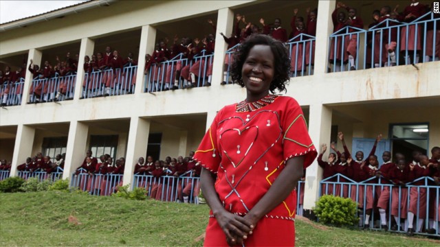 <a href='http://www.cnn.com/SPECIALS/cnn.heroes/2013.heroes/kakenya.ntaiya.html'>Kakenya Ntaiya</a> is inspiring change in her native Kenyan village. After becoming the first woman in the village to attend college in the United States, she returned to open the village's first primary school for girls. "Our work is about empowering the girls," Ntaiya said. "They are dreaming of becoming lawyers, teachers, doctors."