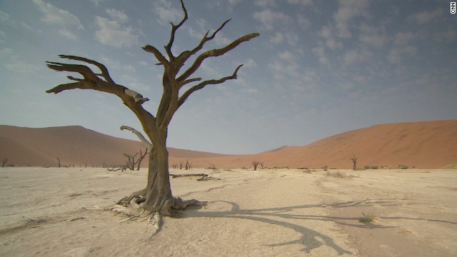 The desert gets less than 0.4 inches of rain annually and is almost completely barren.