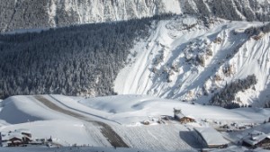 Landing makes the skiing seem tame.