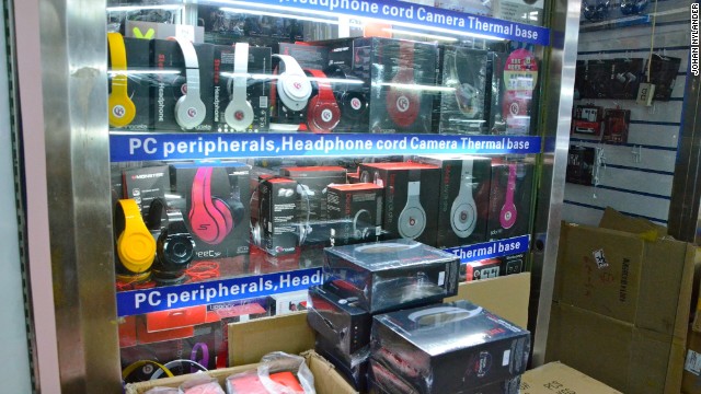 In mega-malls in the Shenzhen's Huaqiangbei commercial district -- China's most famous place for electronics and hi-tech knock-offs -- Beats by Dr Dre has become one of the most popular items. 