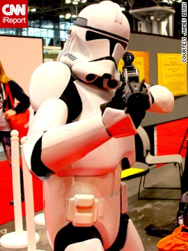 And "Star Wars" <a href='http://ireport.cnn.com/docs/DOC-1048103'>clone troopers</a> are always around to keep the peace.