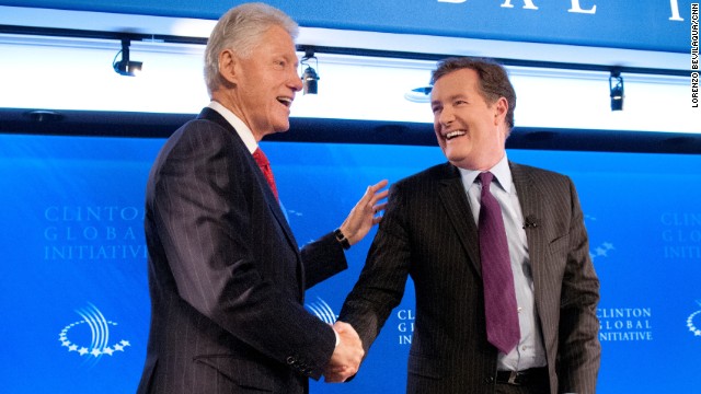 In his book "Shooting Straight," CNN's Piers Morgan wrote that Bill Clinton remains "the smartest, most eloquent and popular politician in the world today." 