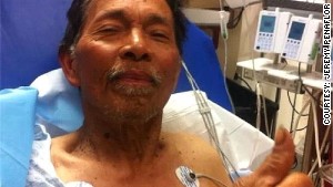 Gene Penaflor, 72, was found Saturday after being lost in the Mendocino National Forest in California for 19 days.