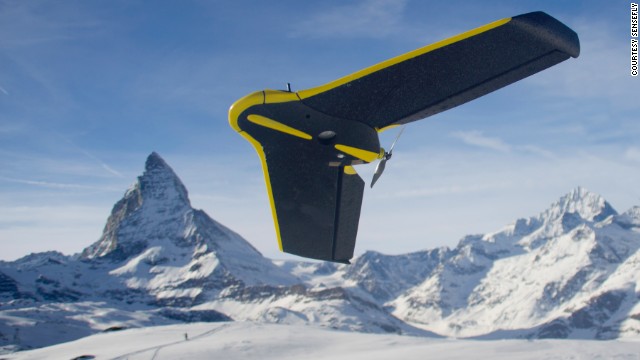 Mapping the treacherous terrain of one of the Alps' most deadly peaks just got a lot easier, with a fleet of <a href='http://www.sensefly.com/drones/ebee.html' target='_blank'>eBee</a> mini-drones providing a 300 million point 3D map in less than six hours of flight time. Inventors <a href='http://www.sensefly.com/' target='_blank'>SenseFly</a> launched the foldable backpack-mounted drones from the summit and midway down the mountain to <a href='http://www.youtube.com/watch?feature=player_embedded&v=NuZUSe87miY' target='_blank'>knit together 2800 images into a crisp model</a>, despite blustering winds and formidable climbing conditions. 