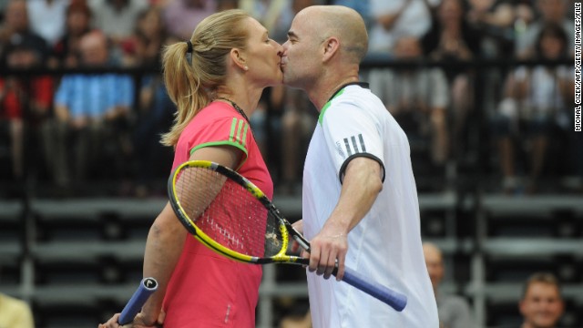 Tennis super stars Andre Agassi and Steffi Graf are living proof that sporting couples can go the distance. The former world No. 1s married in 2001 and have two children together. 