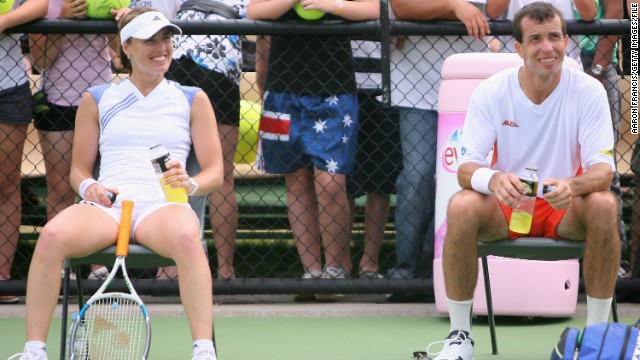 Radek Stepanek of the Czech Republic knows more than most about the trials and tribulations of a tennis fling. He was engaged to marry former world No. 1 Martina Hingis before the two called off their nuptials in 2007. 