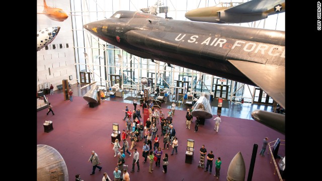 Visitors enter the Smithsonian Institution's Air and Space Museum in Washington on October 17.