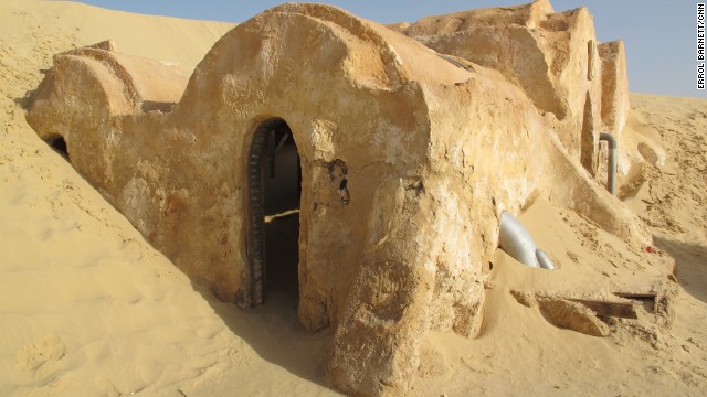 Tourists need to act fast, if they want to see the set before it is covered by sand.