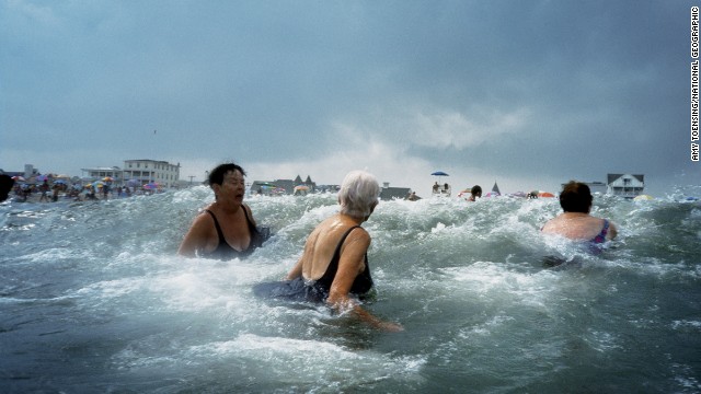  Amy Toensing captured these women swimming on America's Jersey Shore with an underwater camera. "There's a beautiful lack of control that happens when you're out in those swells. I think this picture gives you that feeling," she said.