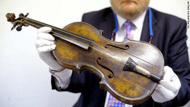 Titanic band leader Wallace Hartley's violin sold for $1.7 million at Henry Aldridge and Son Auctioneers in Devizes, England, on Saturday, October 19. The sale price was far higher than expected.