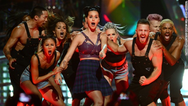 Katy Perry performs during the iHeartRadio Music Festival on September 20 in Las Vegas.