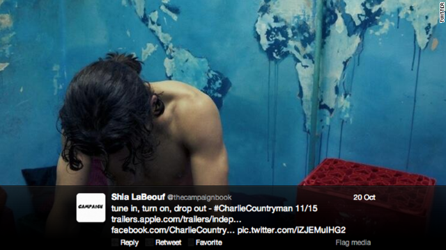 With Twitter becoming his primary communication tool of choice, it's not unusual for his fans to be hit with random and surprising Easter eggs. In October 2013, LaBeouf decided to do some guerrilla marketing for "Charlie Countryman" and tweeted out a nude photo of himself from the film. 