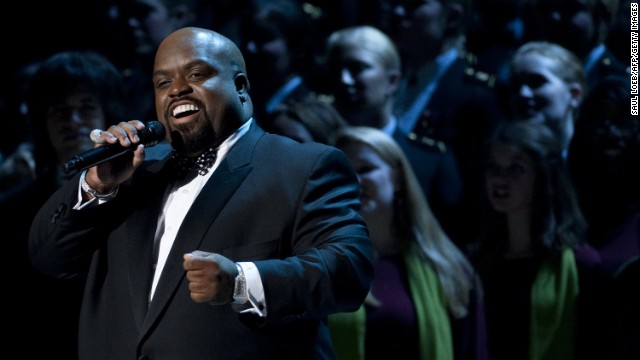 Green sings during a taping of "Christmas in Washington," on December 11, 2011. The show was attended by President Barack Obama and his family.