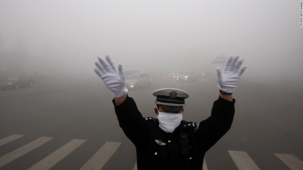 Nube de contaminación cubre las ciudades chinas