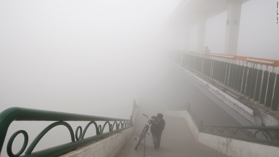 Nube de contaminación cubre las ciudades chinas