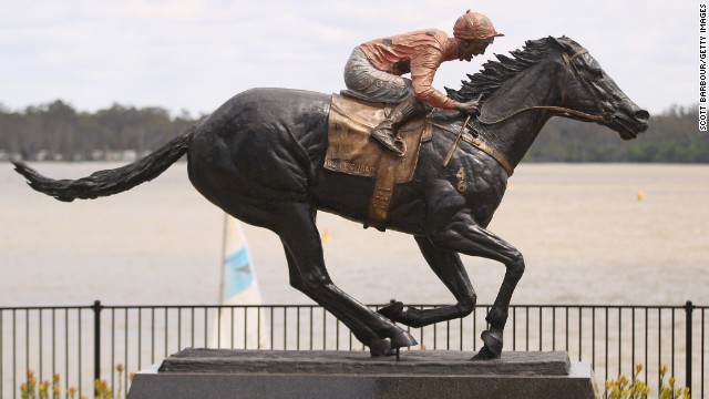 A statue was recently erected in Black Caviar's honor.