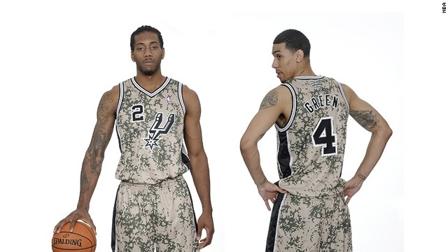 Los Spurs de San Antonio se vestirán de "militar" en partidos NBA