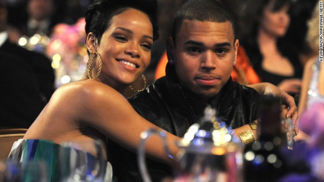 Rihanna and Chris Brown attend the Grammy Salute to Industry Icons in Beverly Hills, California, on February 7, 2009.