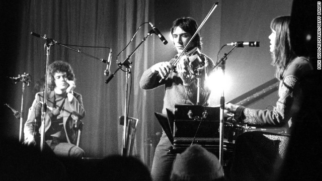 Reed, violist John Cale and German singer Nico perform in France in 1972. Reed, Cale, guitarist Sterling Morrison, and drummer Maureen Tucker played their first show as the Velvet Underground in 1965.