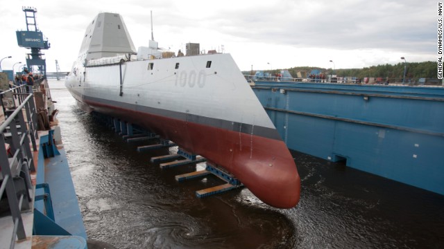 The DDG-1000 is longer and faster than its predecessors, and it will carry state-of-the-art weapons that can destroy targets more than 60 miles away, according to the Navy. 