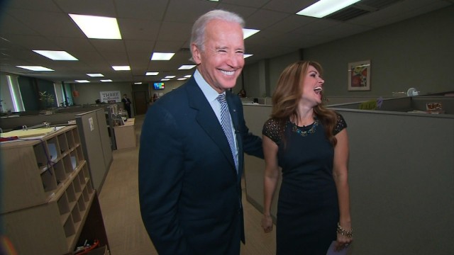 Biden is all smiles when it comes to 2016