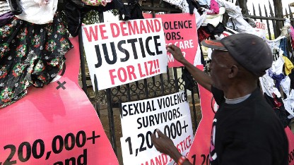 Alleged rapists 'ordered to cut grass'