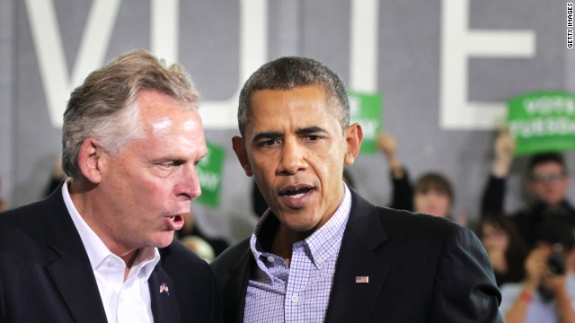 Obama stumps for McAuliffe in Virginia governor’s race