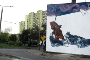 El gigantesco arte callejero en Polonia