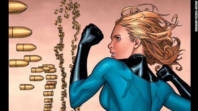 Sue Storm, Invisible Woman. First appearance in 1961. Marvel Universe.