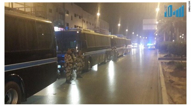 Hundreds of people were reportedly arrested in Riyadh after unrest. (Picture courtesy of Sabq.com)