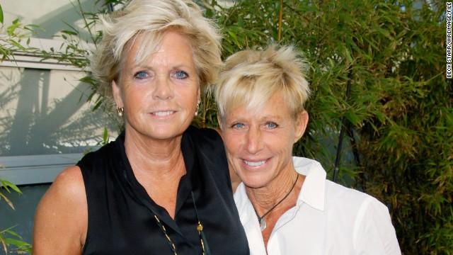 Former "Family Ties" star Meredith Baxter, left, has reportedly tied the knot with girlfriend Nancy Locke. <a href='http://www.people.com/people/article/0,,20764010,00.html' target='_blank'>According to People magazine</a>, the couple wed in an intimate ceremony in Los Angeles in December. Baxter, 66,<a href='http://www.cnn.com/2009/SHOWBIZ/TV/12/02/meredith.baxter.lesbian.mom/index.html?iref=allsearch'> confirmed</a> rumors about her sexuality in 2009, plaintively telling the "Today" show, "Yes, I'm a lesbian." 