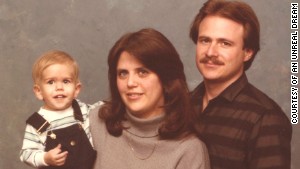 Eric, left, was 3 when his father, Michael Morton, right, was wrongly convicted of killing his mother, Christine, center.