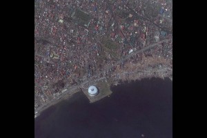 Antes y después del tifón Haiyan
