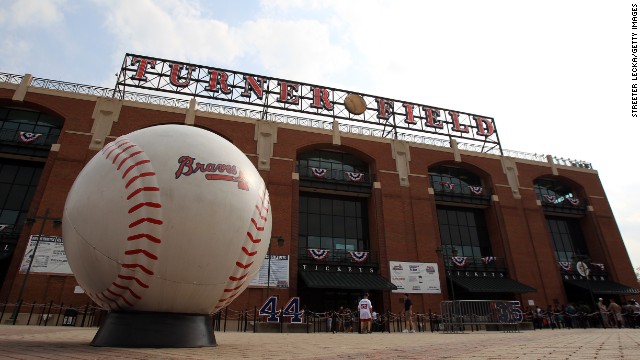 The Atlanta Braves baseball team is leaving downtown Turner Field to a stadium planned to be built in suburban Cobb County.