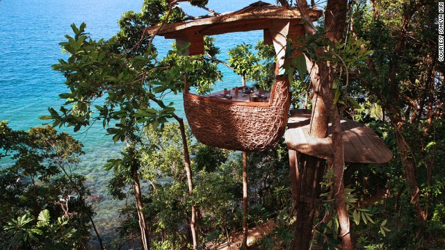 The kids' club at the <strong>Soneva Kiri</strong> in Koh Kood, Thailand, was designed by Dutch eco-architect Olv Bruin, who asked children to design their dream play area and made that come to life. 