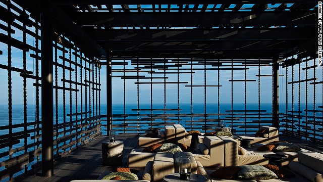 Made of bamboo and reclaimed wood, the <strong>Alila Villas Uluwatu</strong> in Bali hangs over a cliff-edge, looking out over the Indian Ocean. 