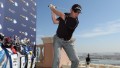 David Howell of England hits a shot during the DP World Tour Championship Atlantis Golf Challenge at the Atlantis Hotel prior to the start of the DP World Tour Championship, Dubai on the Earth Course at Jumeirah Golf Estates on November 11, 2013 in Dubai, United Arab Emirates. 