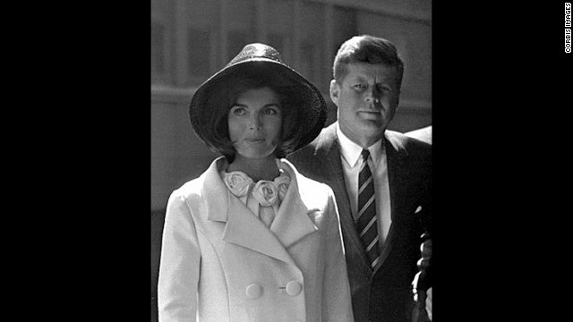 John and Jackie at Union Station after the departure of King Hassan of Morocco on March 27, 1963. 