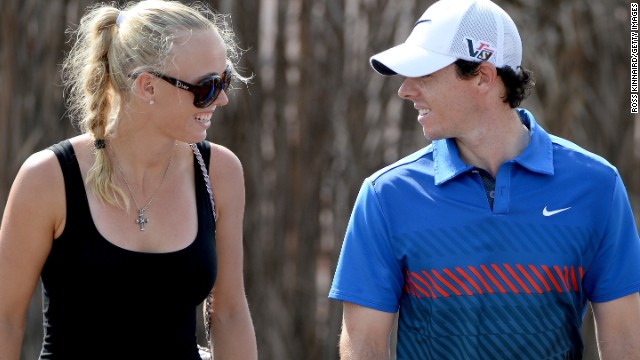 Despite rumors the pair had split, two-time major winner Rory McIlroy and former tennis World No. 1 Caroline Wozniacki were pictured together at the Dubai World Tour Championship. "It was nice," McIlroy was quoted as saying by The Guardian newspaper of Wozniacki's arrival. "She started her preseason a couple of days ago and was on court this morning at seven o'clock. It's good to have her here."