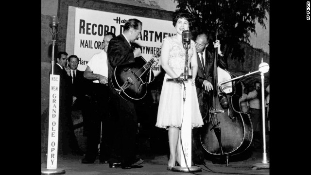 Patsy Cline Performs At Nashvilles Grand Ole Opry In This Undated 